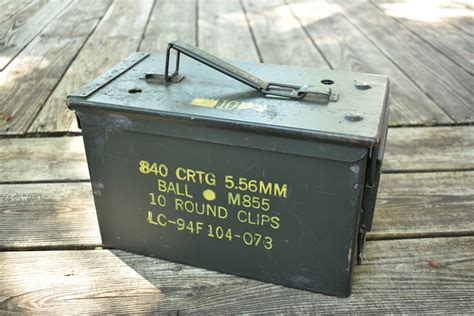 old metal ammo box cleaning